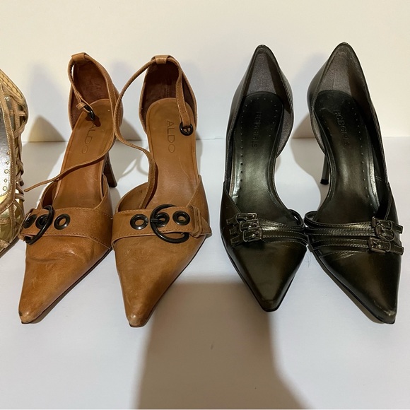 Aldo womens leather heels size 5 US - Picture 3 of 6